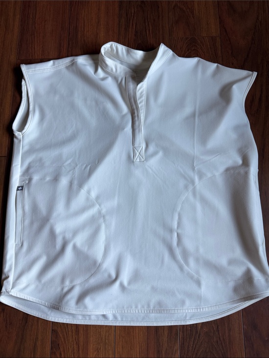 Figs Tops - Figs off-white oversized scrub top.